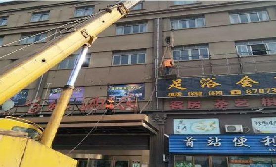 宁明安装较高的门店招牌有什么好的方法？